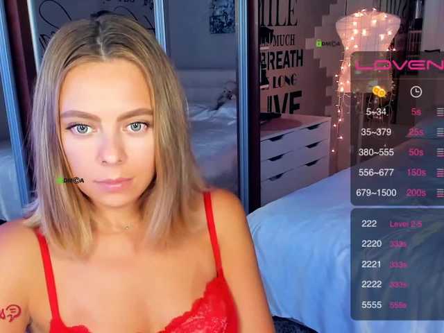 Nuotraukos CallMeAngel Hello, i am Diana! Lovense from 5 tok.,TIP MENU in CHAT. Strip 1262 tokens left! Have a Good time and stay Positive. Not be shy to invite FULL PVT and sent tokens as Gift:) Please PUT LOVE. Kiss