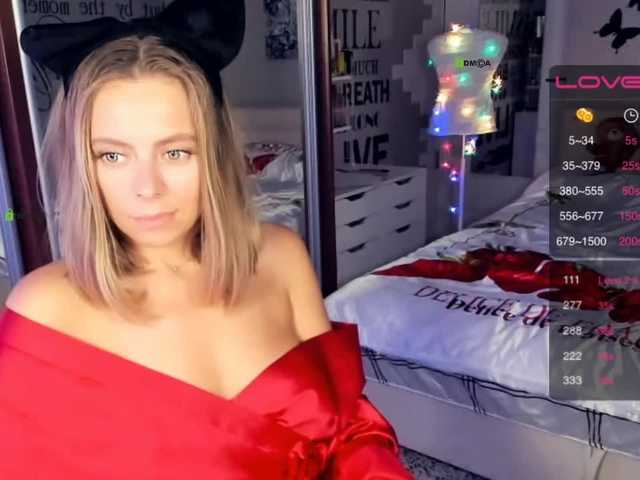 Nuotraukos CallMeAngel Hello, i am Diana! Lovense from 5 tok.,TIP MENU in CHAT. Public Cum show 4477 tokens! Have a Good time and stay Positive. Not be shy to invite FULL PVT and sent tokens as Gift:) Please PUT LOVE. Kiss